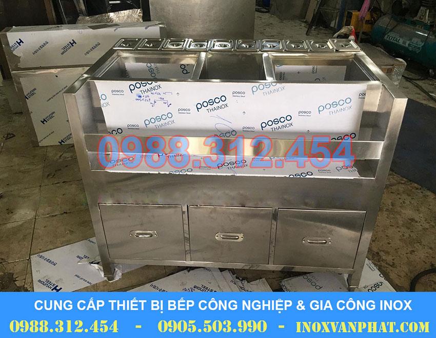 Thùng chứa đá inox